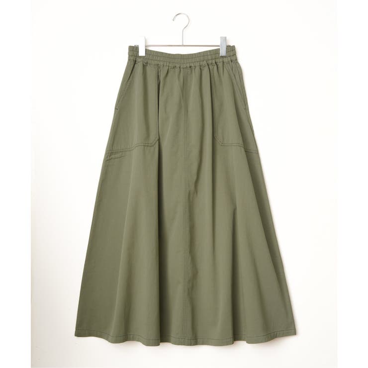 デニムコットンワークフレアスカート | Lbc with Life | 詳細画像8 