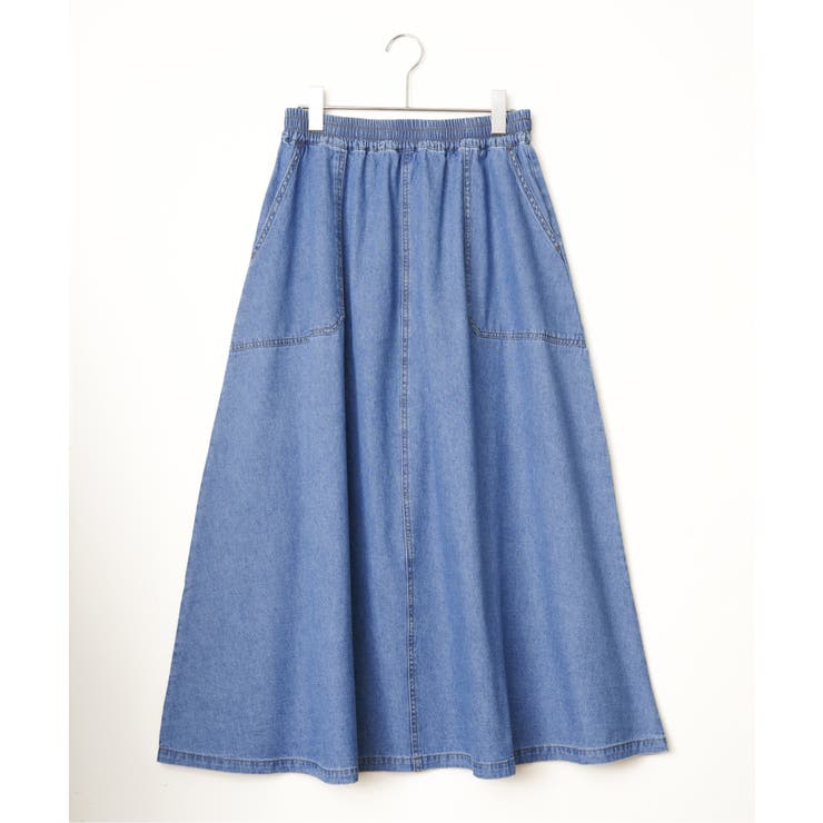 デニムコットンワークフレアスカート | Lbc with Life | 詳細画像11 