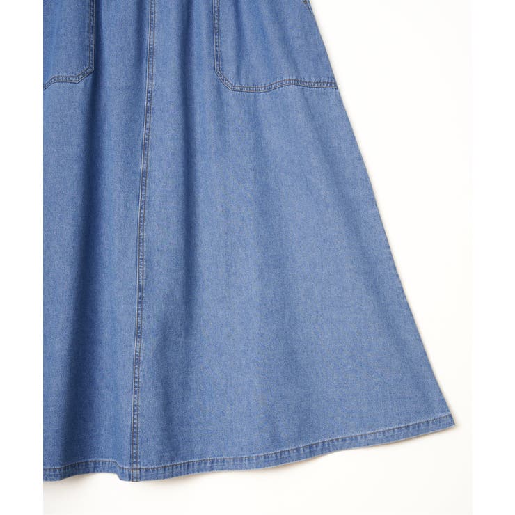 デニムコットンワークフレアスカート | Lbc with Life | 詳細画像16 
