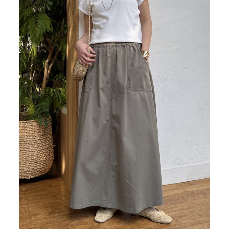 デニムコットンワークフレアスカート | Lbc with Life | 詳細画像5 