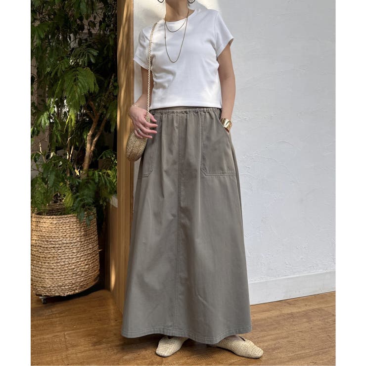 デニムコットンワークフレアスカート | Lbc with Life | 詳細画像6 