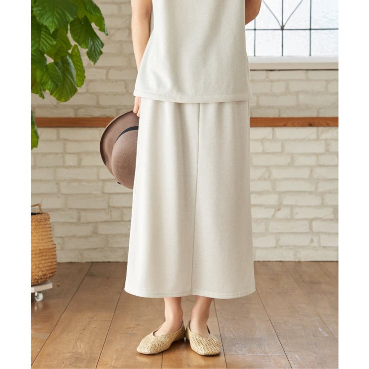 ラメ裏毛Iラインスカート | Lbc with Life | 詳細画像9 