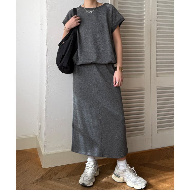 ラメ裏毛Iラインスカート | Lbc with Life | 詳細画像14 