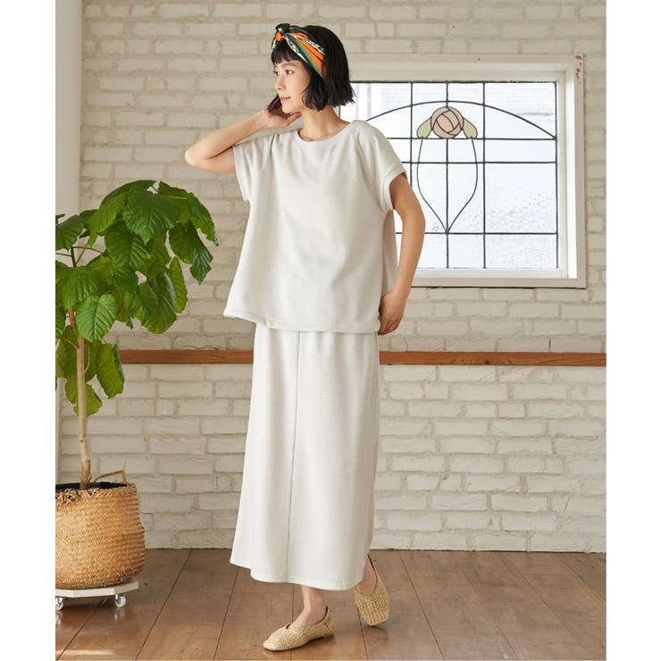 ラメ裏毛Iラインスカート | Lbc with Life | 詳細画像2 