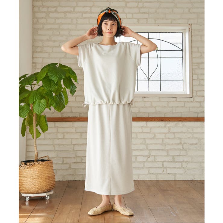 ラメ裏毛Iラインスカート | Lbc with Life | 詳細画像4 