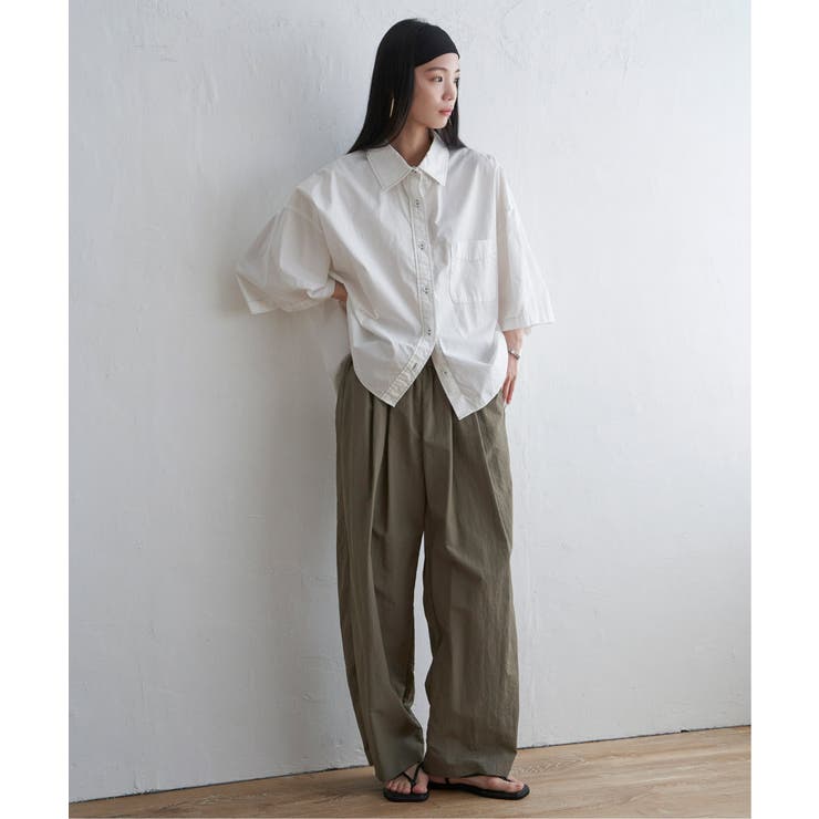 ナイロンギャザーワイドパンツ | Lbc with Life | 詳細画像7 