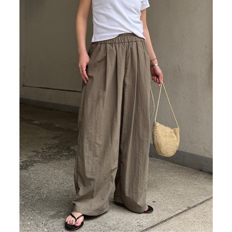 ナイロンギャザーワイドパンツ | Lbc with Life | 詳細画像10 