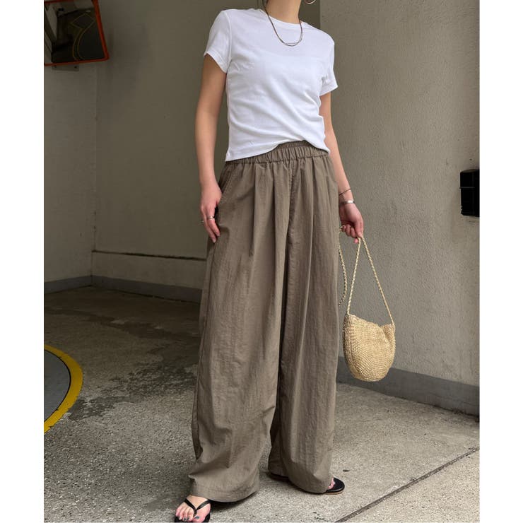 ナイロンギャザーワイドパンツ | Lbc with Life | 詳細画像11 