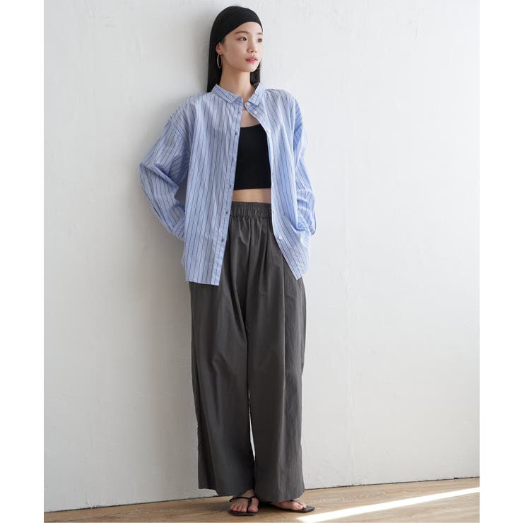 ナイロンギャザーワイドパンツ | Lbc with Life | 詳細画像16 