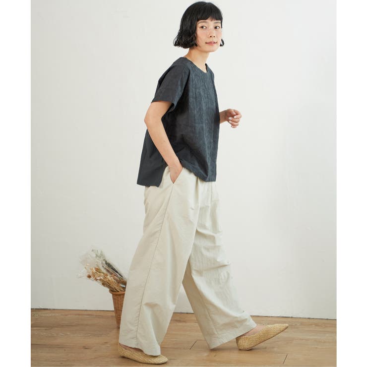 ナイロンギャザーワイドパンツ | Lbc with Life | 詳細画像21 