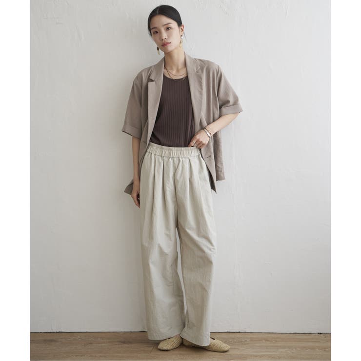 ナイロンギャザーワイドパンツ | Lbc with Life | 詳細画像24 