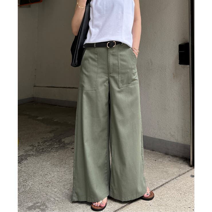 リネン混ベイカーワイドパンツ | Lbc with Life | 詳細画像9 