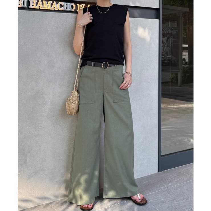 リネン混ベイカーワイドパンツ | Lbc with Life | 詳細画像12 