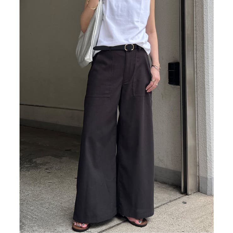 リネン混ベイカーワイドパンツ | Lbc with Life | 詳細画像15 