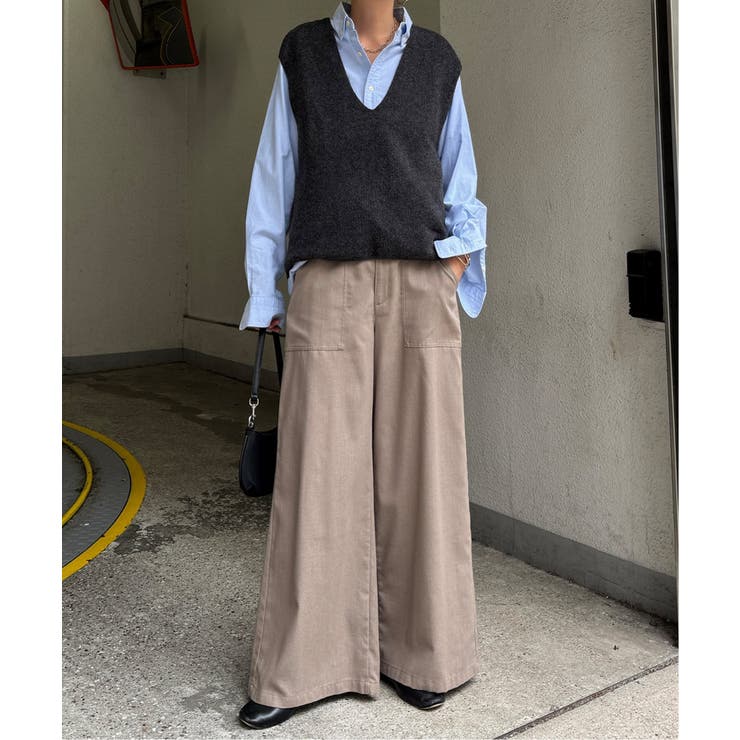 リネン混ベイカーワイドパンツ | Lbc with Life | 詳細画像2 