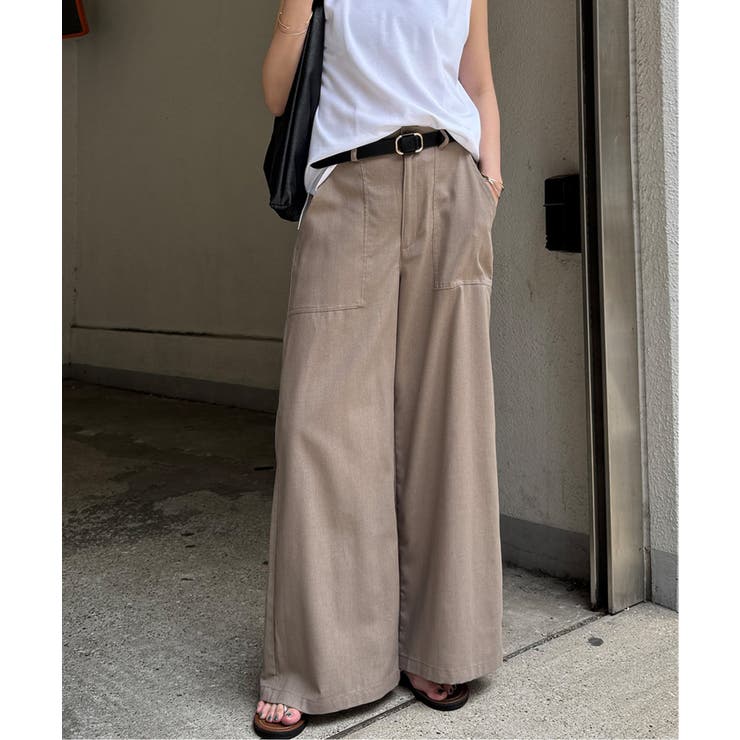 リネン混ベイカーワイドパンツ | Lbc with Life | 詳細画像6 