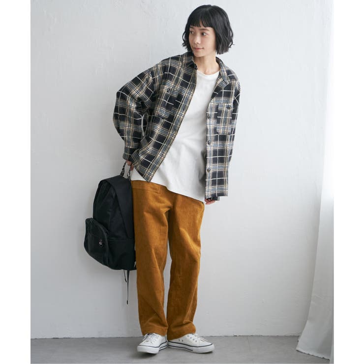 【インフルエンサー着用】コーデュロイベイカーゆるテーパードパンツ | Lbc with Life | 詳細画像6 