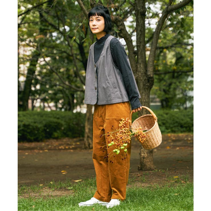 【インフルエンサー着用】コーデュロイベイカーゆるテーパードパンツ | Lbc with Life | 詳細画像9 