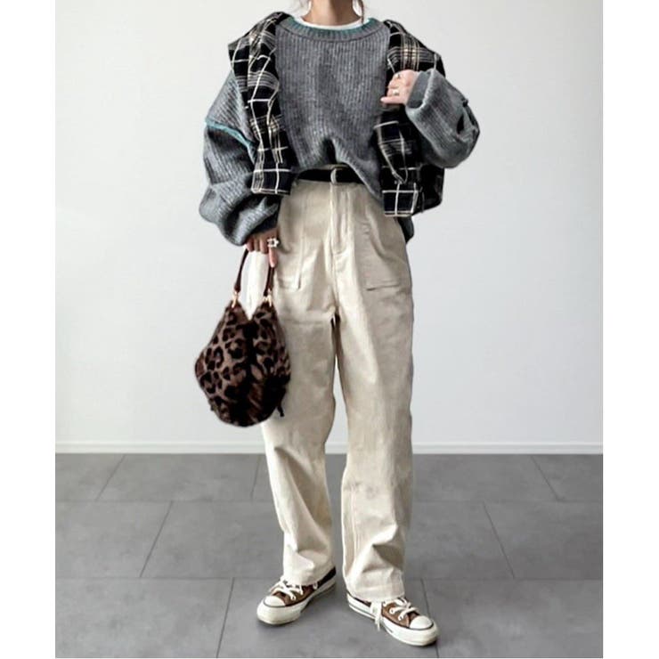 【インフルエンサー着用】コーデュロイベイカーゆるテーパードパンツ | Lbc with Life | 詳細画像18 