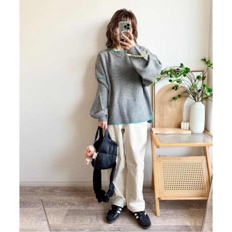 【インフルエンサー着用】コーデュロイベイカーゆるテーパードパンツ | Lbc with Life | 詳細画像19 