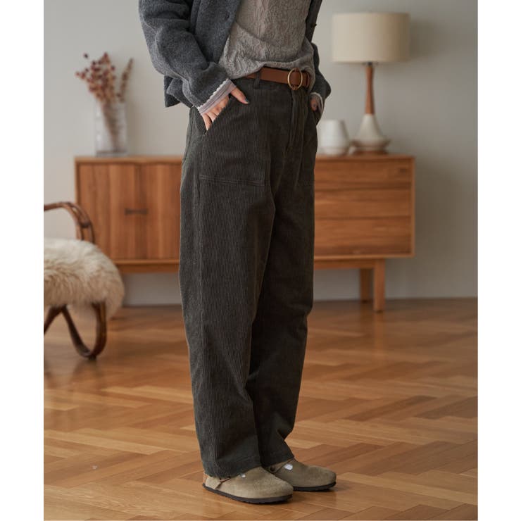 【インフルエンサー着用】コーデュロイベイカーゆるテーパードパンツ | Lbc with Life | 詳細画像21 