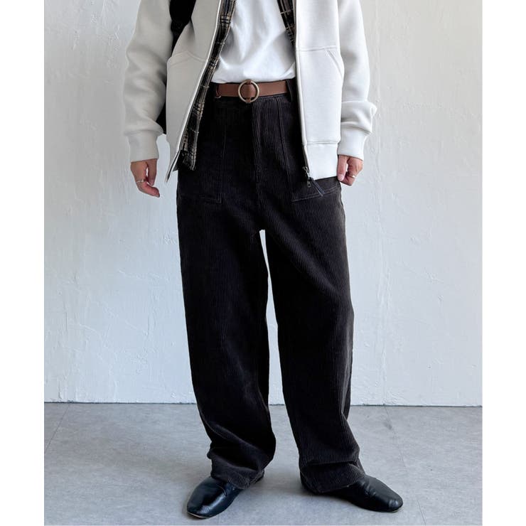 【インフルエンサー着用】コーデュロイベイカーゆるテーパードパンツ | Lbc with Life | 詳細画像23 