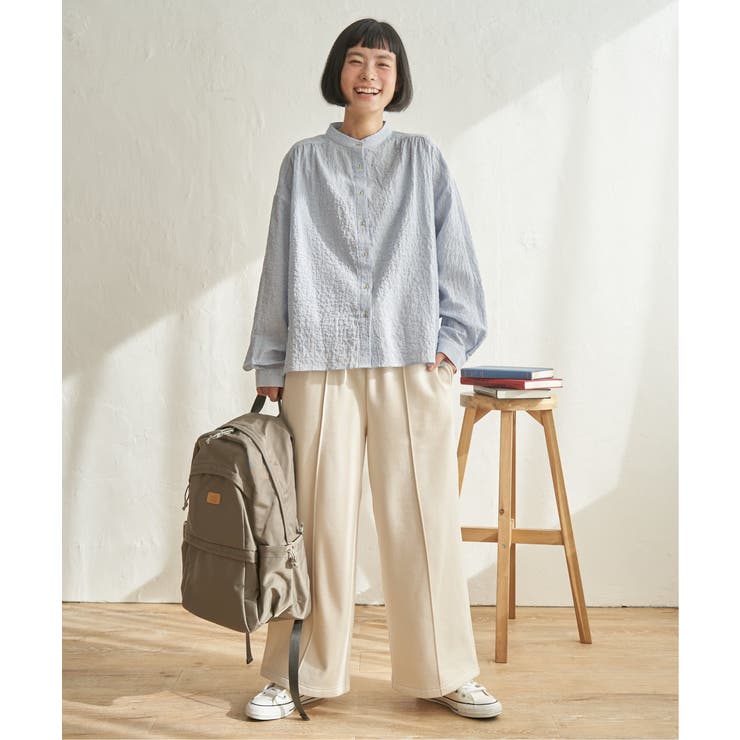 【インフルエンサー着用】裏起毛センタータックイージーパンツ | Lbc with Life | 詳細画像7 