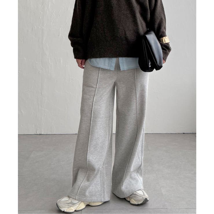 【インフルエンサー着用】裏起毛センタータックイージーパンツ | Lbc with Life | 詳細画像14 