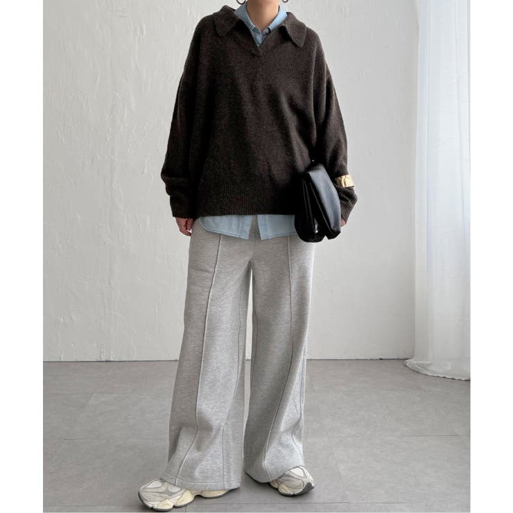 【インフルエンサー着用】裏起毛センタータックイージーパンツ | Lbc with Life | 詳細画像15 