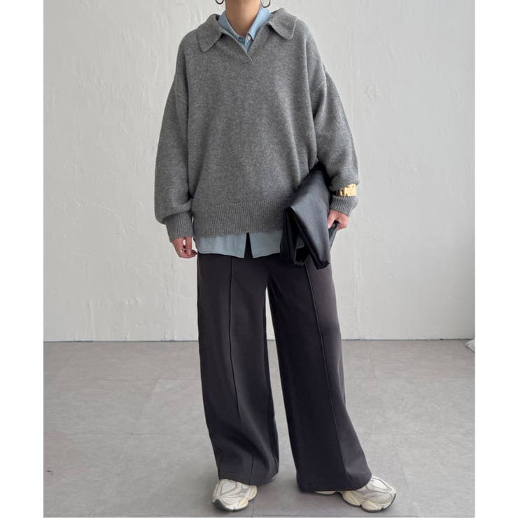 【インフルエンサー着用】裏起毛センタータックイージーパンツ | Lbc with Life | 詳細画像21 