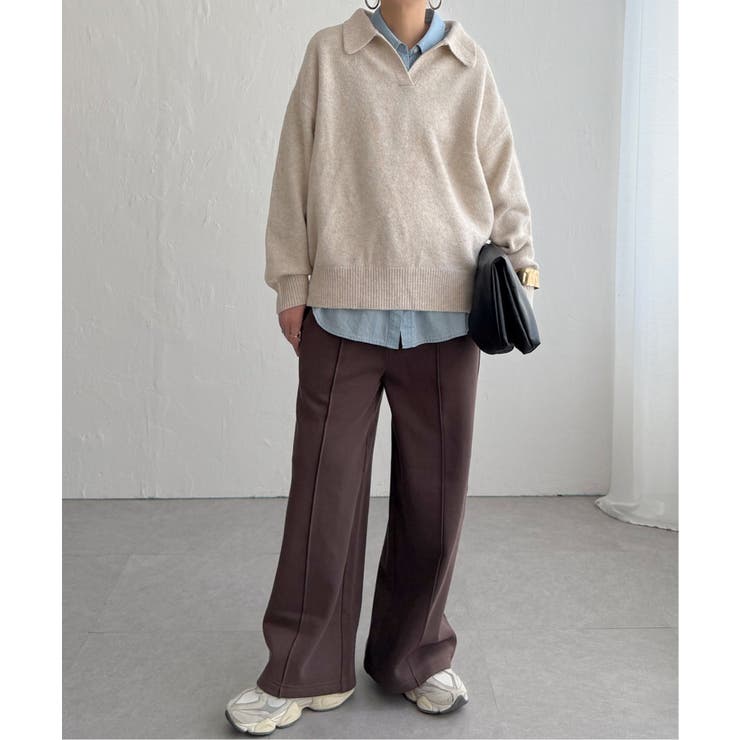 【インフルエンサー着用】裏起毛センタータックイージーパンツ | Lbc with Life | 詳細画像22 