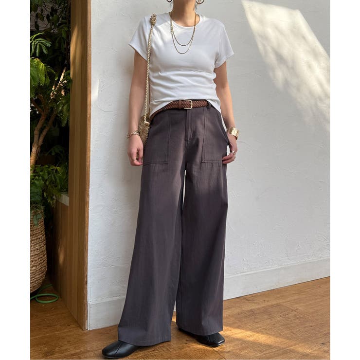 コットンベイカーワイドパンツ | Lbc with Life | 詳細画像9 