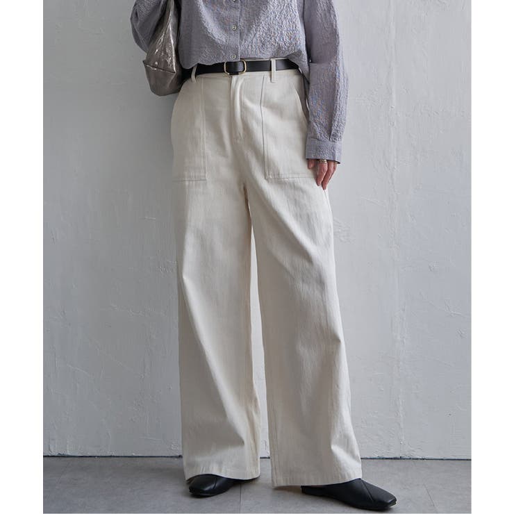 コットンベイカーワイドパンツ | Lbc with Life | 詳細画像12 