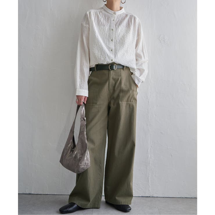 コットンベイカーワイドパンツ | Lbc with Life | 詳細画像21 