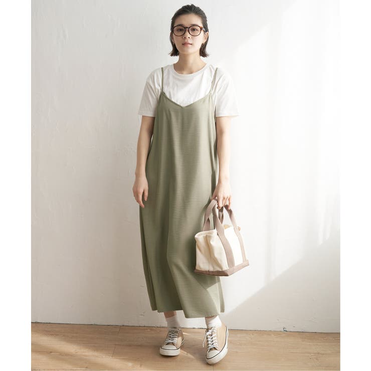 herlipto キャミソールワンピースとTシャツのセット STORYコラボ】キャミワンピ＆Tシャツ セット / UNFILO L