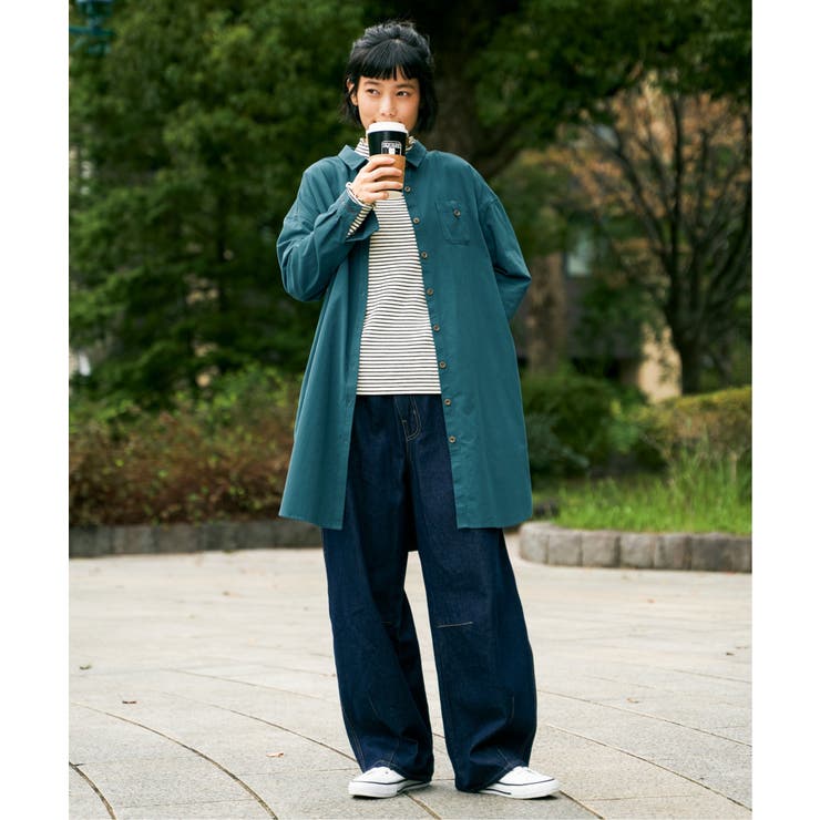 エクリュ ミニポケ刺繍シャツワンピース | Lbc with Life | 詳細画像7 