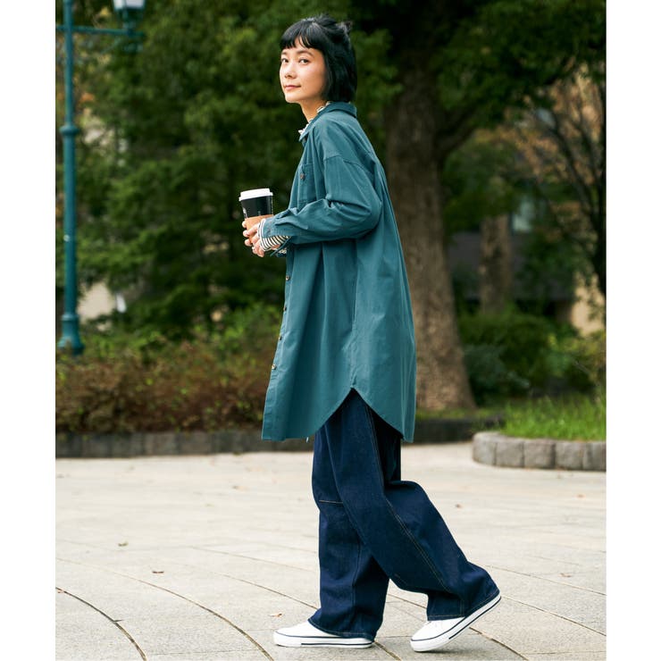 エクリュ ミニポケ刺繍シャツワンピース | Lbc with Life | 詳細画像8 