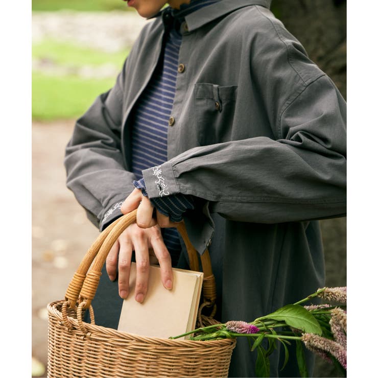 エクリュ ミニポケ刺繍シャツワンピース | Lbc with Life | 詳細画像11 