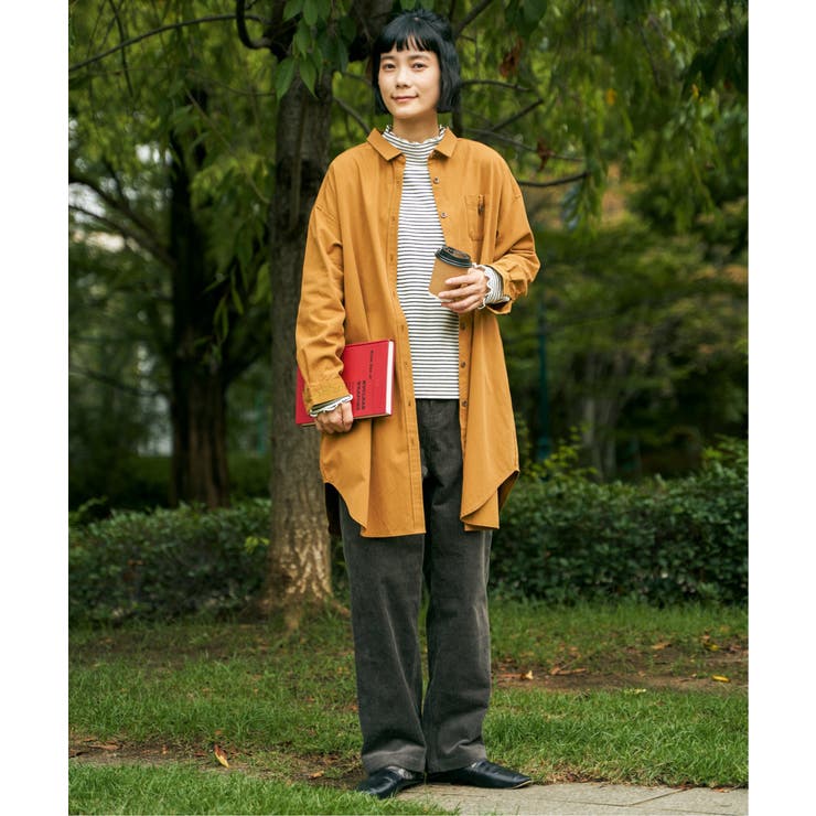 エクリュ ミニポケ刺繍シャツワンピース | Lbc with Life | 詳細画像21 