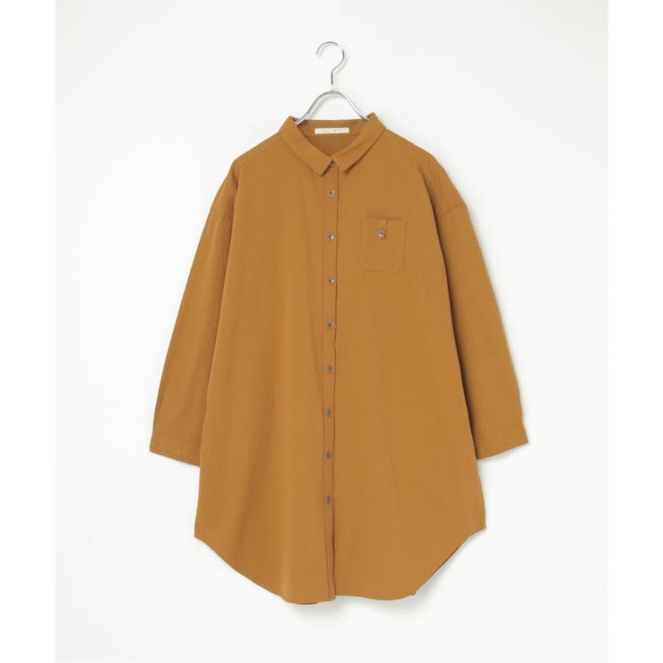 エクリュ ミニポケ刺繍シャツワンピース | Lbc with Life | 詳細画像27 