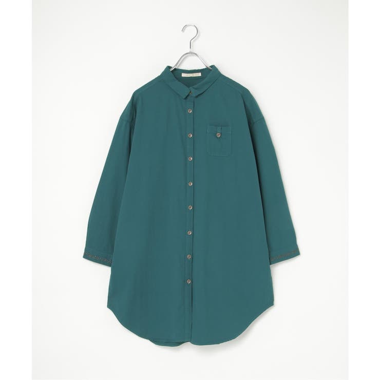 エクリュ ミニポケ刺繍シャツワンピース | Lbc with Life | 詳細画像29 