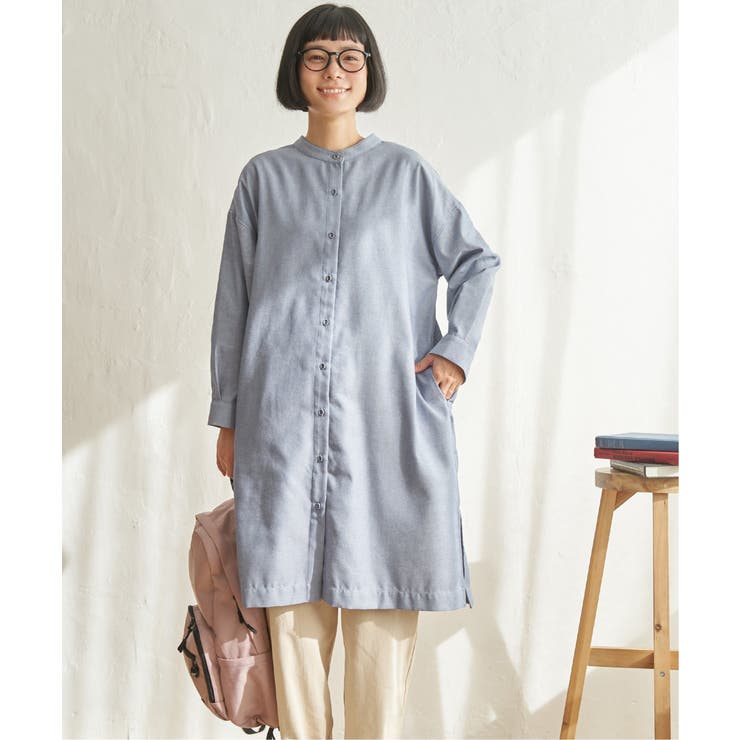 ブルー | コットンMIX 3WAYタックワンピース | Lbc with Life