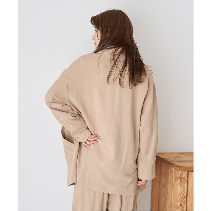 【セットアップ対応】レーヨン麻ダブルジャケットコート | Lbc with Life | 詳細画像10 