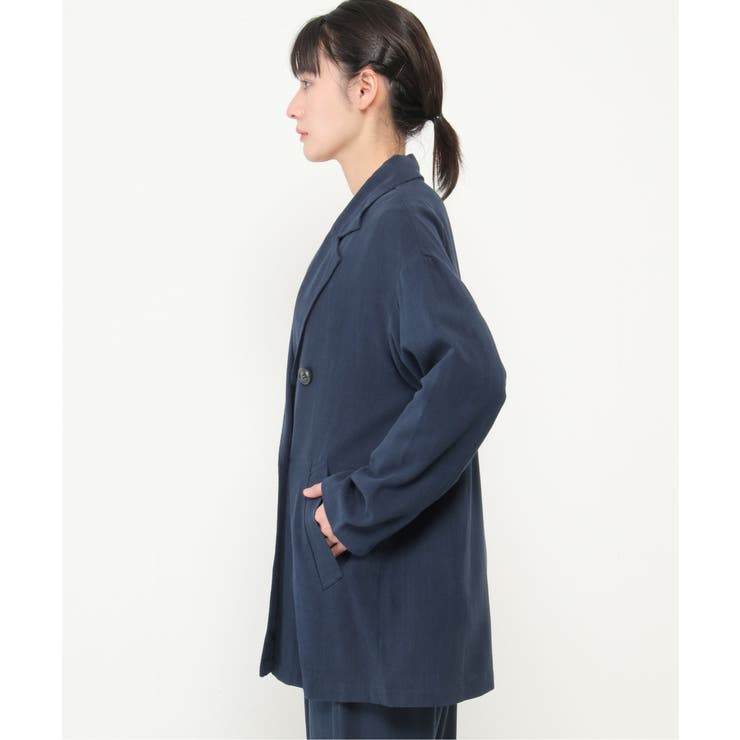 【セットアップ対応】レーヨン麻ダブルジャケットコート | Lbc with Life | 詳細画像15 