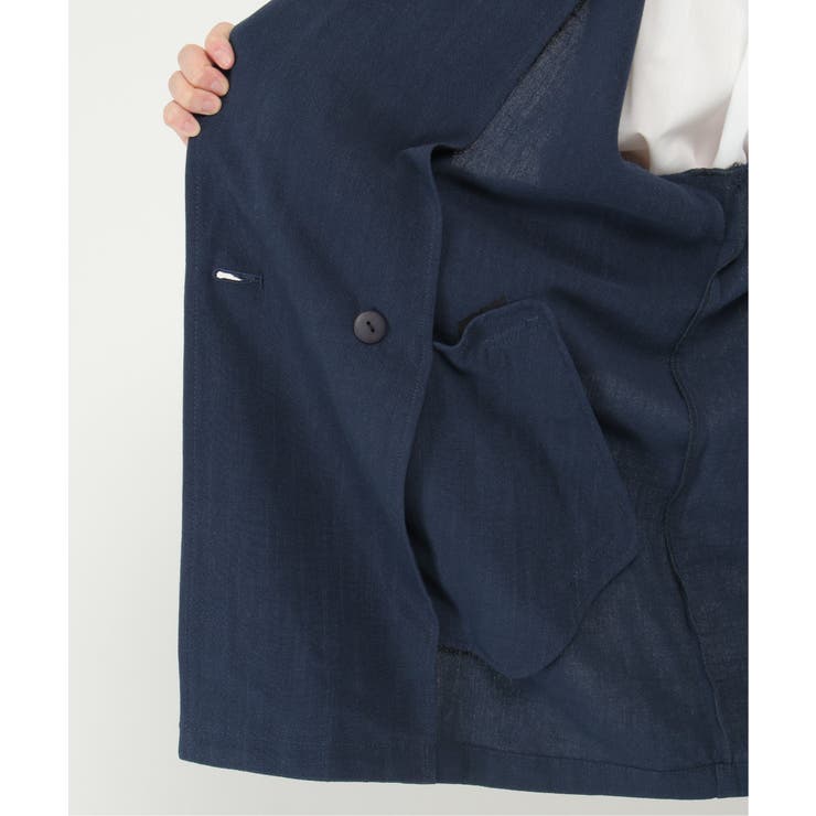 【セットアップ対応】レーヨン麻ダブルジャケットコート | Lbc with Life | 詳細画像18 