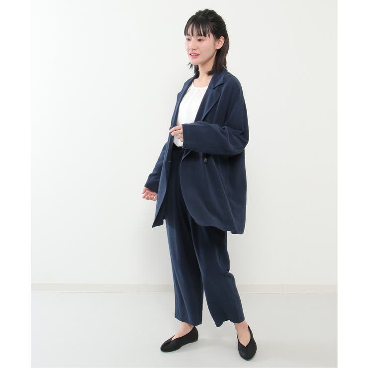 【セットアップ対応】レーヨン麻ダブルジャケットコート | Lbc with Life | 詳細画像3 