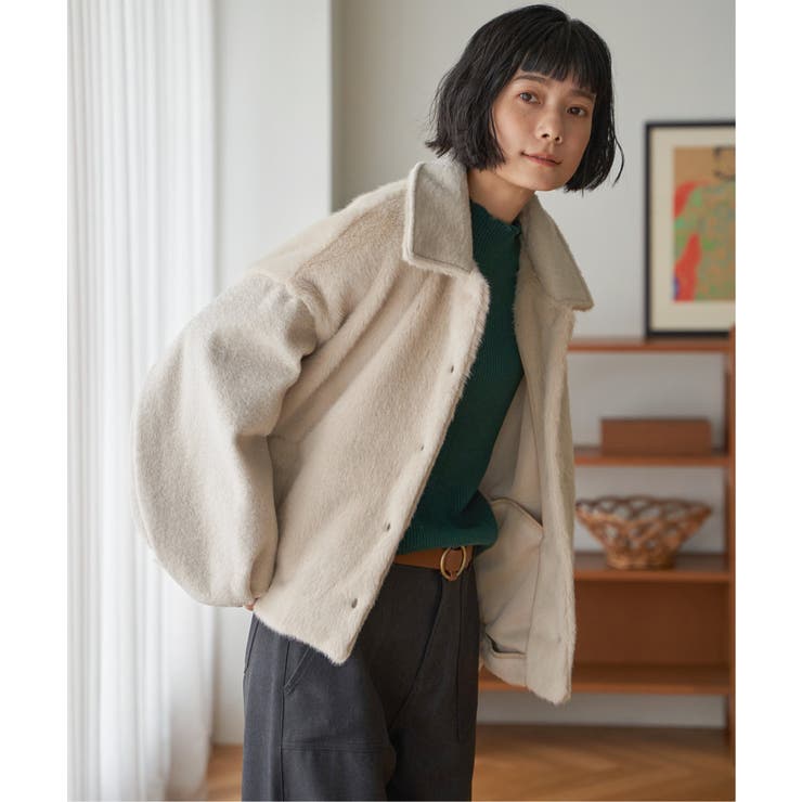 ファーボア切り替えコクーンブルゾン | Lbc with Life | 詳細画像13 