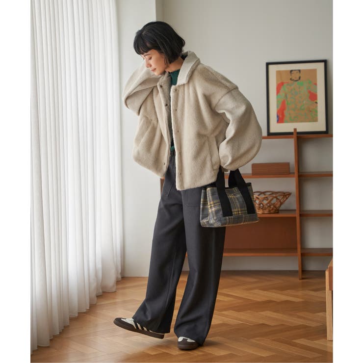 ファーボア切り替えコクーンブルゾン | Lbc with Life | 詳細画像16 