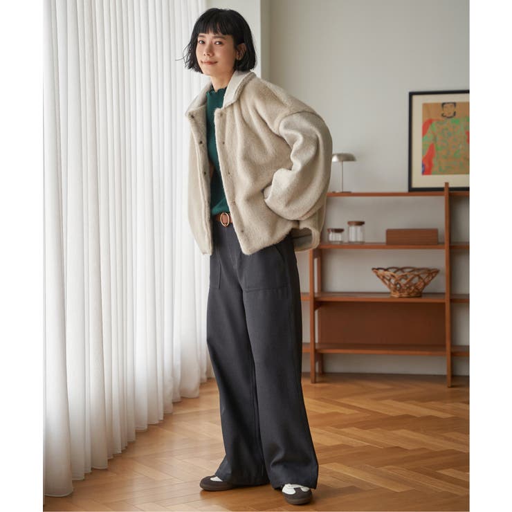 ファーボア切り替えコクーンブルゾン | Lbc with Life | 詳細画像17 