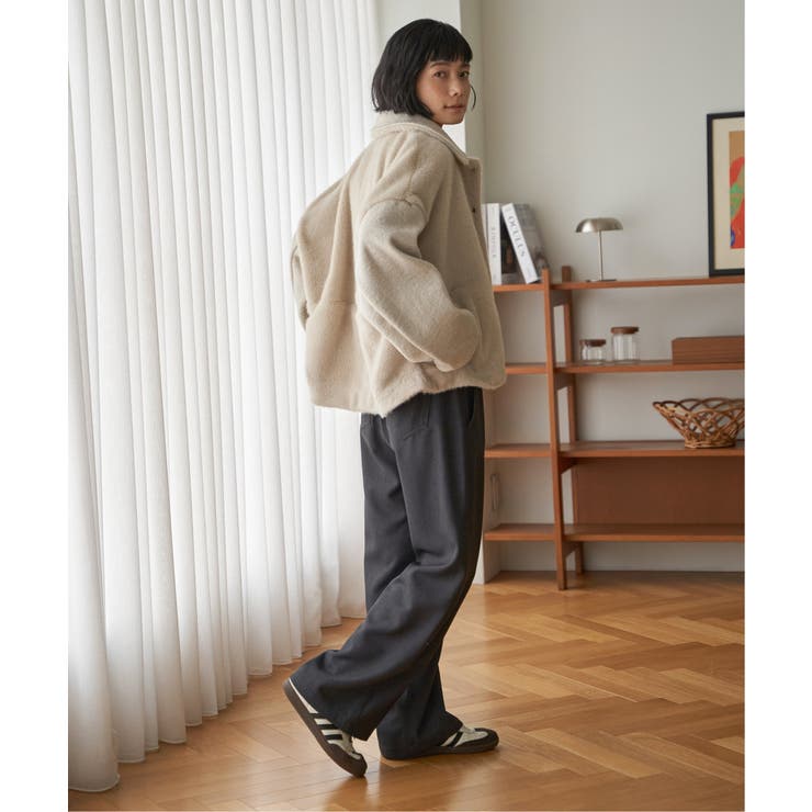 ファーボア切り替えコクーンブルゾン | Lbc with Life | 詳細画像18 